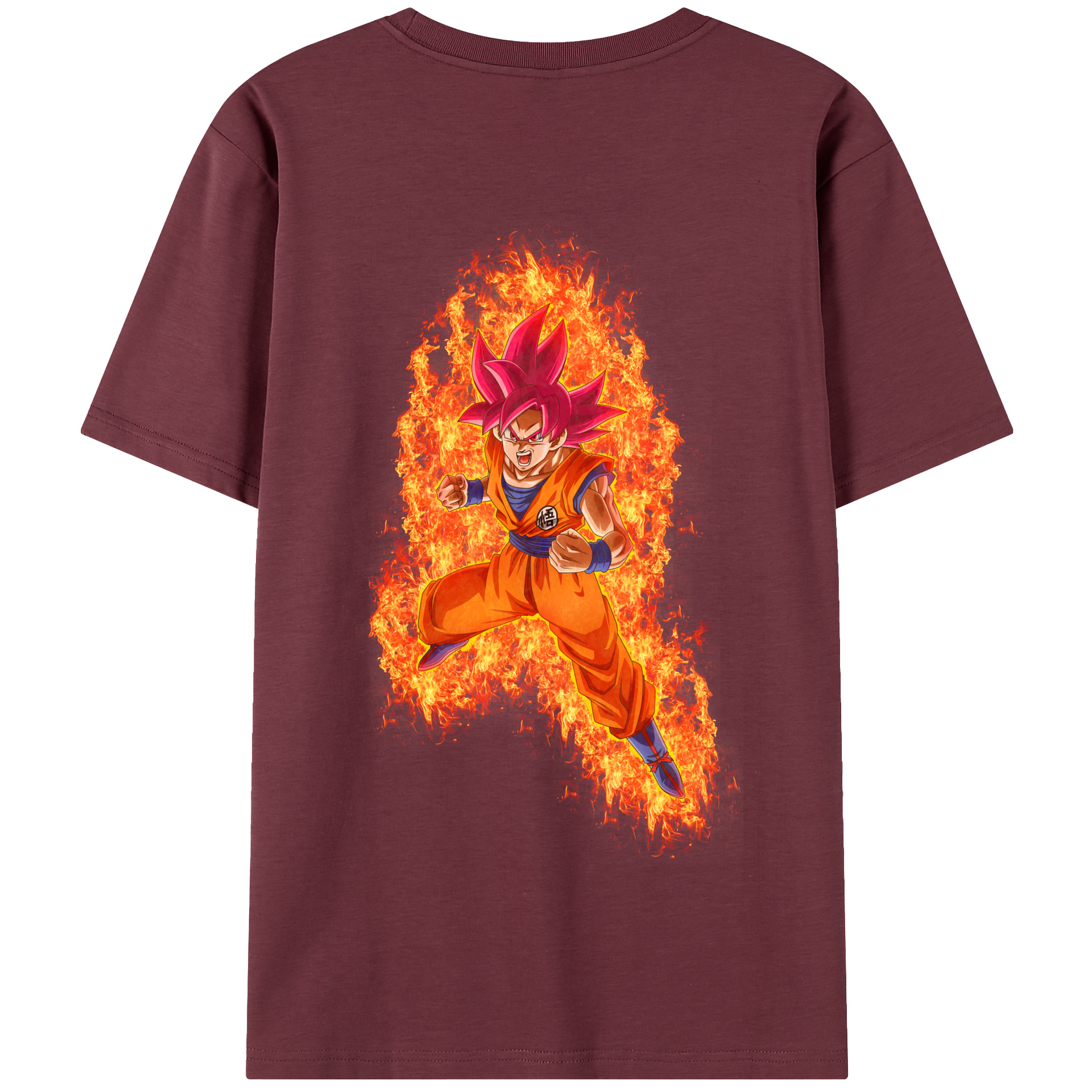 （画像用） ドラゴンボール 孫悟空（そん ごくう）Son Goku カカロット DRAGON BALL Kakarotto 綿100％半袖Tシャツ（背面プリント）